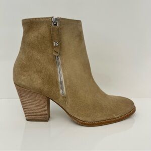 Paul Green Reya Ankle Boot Earth Suede Block Heel Side Zip Austria Women’s 10